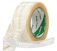 Ruban adhésif décoratif pour emballage - Motif imprimé coloré - Idéal pour fermer les boîtes - Blanc - 4,5 cm x 100 m