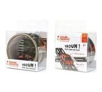 ruban adhesif decoratif route et voiture friction Multicolore G