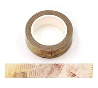 Ruban adhésif décoratif Washi de fond vintage 15 mm x 10 m