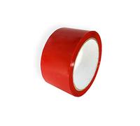 Ruban adhésif d'emballage rouge, Tout usage en polypropylène, 48 mm x 66 m, 6 Rouleaux