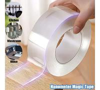 Ruban adhésif double contact, 5m, pour la cuisine, outil étanche et nettoyable TRANSLUCIDE