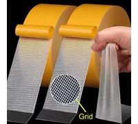 Ruban adhésif Double face à Fixation Super fin et solide, maille translucide robuste, étanche, sans trace, grille puissante pour tapis Length 10M Width 2cm