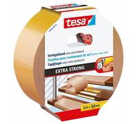 Ruban adhésif double face antidérapant TESA pour moquettes 25 m x 50 mm