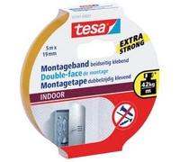 tesa Ruban de montage double-face Powerbond INDOOR — très adhésif, fixation permanente — 5 m