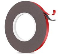 Ruban Adhésif Double Face Extra Fort 10mm x 5m, Imperméable et Résistant aux Hautes Températures, Scotch Double-Face Puissant en Mousse Acrylique pour Bandes LED, Voiture