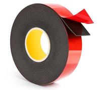 Ruban adhésif double face extra fort - 5 m x 25 mm - Étanche - Multifonction - Pour mur, voiture, maison, bande LED, décoration de bureau et extérieur