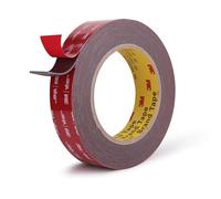 Ruban adhésif double face haute performance - 25 mm x 5,5 m - En 3M VHB 4611F - Adhésif puissant pour un collage fiable - Ruban en mousse étanche pour la maison, le bureau, la voiture - Gris