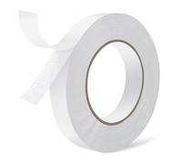Ruban Adhésif Double Face, Largeur 20 mm, Longueur 50 m, Double Face Extra Fort Exterieur Blanc Multi-usages Forte Bande Collante Forte pour le Bureau Scrapbooking Voiture Bricolage Adhesif