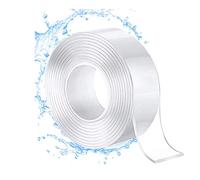 Ruban Adhésif Double Face Nano Tape lavable bandes adhésives Transparent Multifonctionnelle Réutilisable sans trace Adhésif pour Maison,0.3M*1M (1 pcs)