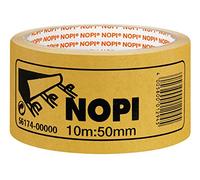 Ruban adhésif double face Nopi - 10 m × 50 mm | Ruban adhésif universel - Bricolage, loisirs créatifs, fixation de photos, de tapis et bien plus encore - Fiable et durable