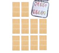 Ruban Adhésif Double Face Ongles 10 Feuilles - Sans Traces & Extra Résistant | Bandes Transparentes Pour Capsules Sans Découpe | Pour Exposition Art Ongles Manucure | 21x10cm, 30 Bandes Par Feuille