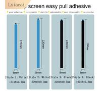 Ruban adhésif double face pour écran LCD d'ordinateur portable, assemblage d'écran, rénovation, réparation de téléphone portable, facile à nervures, épaissi, 0.5mm 171x8x0.3mm-50PCS