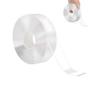 Ruban adhésif double face résistant, imperméable, amovible, réutilisable, transparent, extra fort, ruban adhésif double face amovible pour photos, vêtements, tapis (3 m x 2 cm x 2 mm)