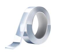 Ruban adhésif double face - Ruban adhésif pour nanotechnologies, ruban adhésif transparent | Ruban de montage amovible avec retrait, ruban imperméable et découpable pour les, les carreaux