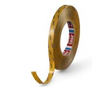 Ruban adhésif double face Tesa 51966 en PET: Forte adhérence, tenue sur les surfaces difficiles. Épaisseur 0,2 mm, résistant jusqu'à 130 °C, avec résistance UV - (12 mm)