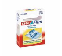 Ruban adhésif double face - TESA - Transparent - Film PP - 12 mm x 7,5 m - Pack de 2
