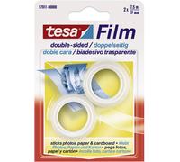 Ruban adhésif double-face tesafilm® tesa 57911-00000-01 transparent (L x l) 7.5 m x 12 mm acrylate 2 pc(s)