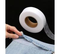 Ruban adhésif double face thermocollant pour ourlet thermocollant, adhésif puissant pour modifications de vêtements, ruban adhésif sans couture pour pantalons, jeans, jupes, robes et réparation de