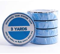 Ruban Adhésif Double Lace Bleu Lace Front Support Bande Ruban Adhensive Pour Remplacement De Trame De Cheveux Et Extension Adhesive Cheveux 1.0cm*3yards