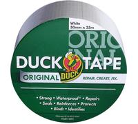 Ruban adhésif toilé Duck Original maille 50 blanc 25m x 50mm