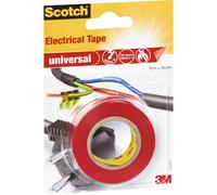 Scotch Ruban adhésif Universel - Électrique 15 mm x 10 m Rouge