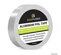 Ruban adhésif en aluminium de qualité supérieure - Réparations de chauffage et climatisation - Conducteur thermique - Résistant à la flamme / l'humidité / La vapeur - Reflète la chaleur et la lumière
