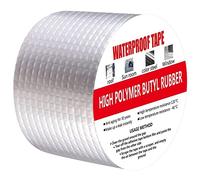 Ruban adhésif en butyle imperméable pour l'extérieur - Ruban de réparation de fuite en aluminium butyle sans COV pour tuyau, camping-car, auvent, voile, toit, fenêtre, bateau