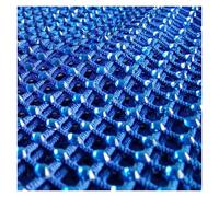 Ruban adhésif en maille avec strass multicolores SS10 pour couture (bleu, 40 x 100 cm)