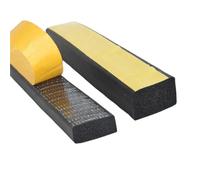 Ruban adhésif en mousse, Bande d'étanchéité auto-adhésive en caoutchouc mousse EVA, simple face, noire, rouleau de 10m, plusieurs tailles, 21 pièces(3x50mmx10m 1pc)