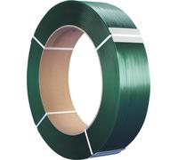 Ruban adhésif en PET vert 15,5x0,65 mm, rouleau de 2000m