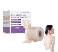 Ruban adhésif en silicone à l'acide hyaluronique pour cicatrices, réutilisable, pour tous types de peau (1 boîte)