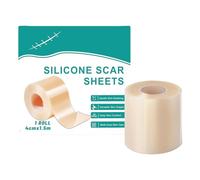 Ruban Adhésif En Silicone Pour Cicatrices, Flexible Et Confortable, 4 X 150 Cm, Rouleau De Plâtre Hydrocolloïde, Bandes De Bandage Pour Cicatrices, Conception Imperméable Et Réutilisable, Pour Les Amp