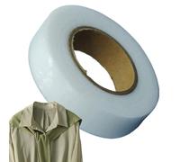 Ruban adhésif en tissu - Ruban adhésif double face en tissu - Rubans pour tapis - Rubans adhésifs double face pour vêtements | Patch en lin thermocollant pour col, poignets et ourlet - Fournitures de