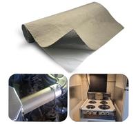 Ruban adhésif en titane pour bouclier thermique d'échappement 61 x 61 cm pour mur derrière la grille 2500 degrés Matériau de protection thermique