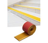 Ruban adhésif for bordure d'escalier en PVC, ruban adhésif imperméable for escaliers intérieurs/extérieurs, rampes/marches, couvre-marches antidérapants (4 x 100 cm)(Yellow,5x100cm/1.95x39in)