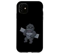 Ruban adhésif Gorilla Amusant pour Les Amoureux des Animaux, garçons et Filles Coque pour iPhone 11