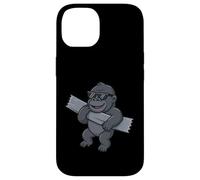 Ruban adhésif Gorilla Amusant pour Les Amoureux des Animaux, garçons et Filles Coque pour iPhone 14