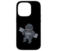 Ruban adhésif Gorilla Amusant pour Les Amoureux des Animaux, garçons et Filles Coque pour iPhone 14 Pro