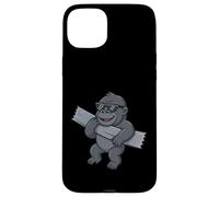 Ruban adhésif Gorilla Amusant pour Les Amoureux des Animaux, garçons et Filles Coque pour iPhone 15 Plus