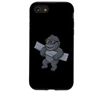 Ruban adhésif Gorilla Amusant pour Les Amoureux des Animaux, garçons et Filles Coque pour iPhone SE (2020) / 7/8