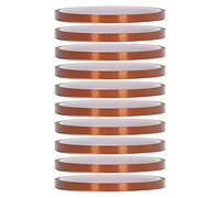 Ruban Adhésif Haute Température 10PCS, Film Polyimide Isolant, 5mm, Résistant Jusqu'à 300℃ - Adhésion Forte et Nettoyage Facile, Parfait Pour Isolation Transformateur et Circuits (5 millimètres)