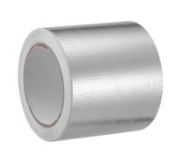 Ruban Adhésif Haute Température en Fibre de Verre Aluminium, 20 M | Résistant à Chaleur, Renfort de Joints, Argenté, pour Hvac, Échappement, Isolation de Tuyaux