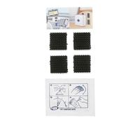 HPX Pad de fixation à clip réajustable Duo Grip 25 x 25 mm Noir
