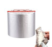 Ruban adhésif imperméable, patch en feuille d'aluminium épaisseur 1,5 mm - Ruban d'étanchéité résistant à la chaleur - pour toit, fenêtre, bateau, tuyau, porte, conduit, gouttière, extérieur, voiture