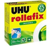 Ruban adhésif invisible Rollafix UHU 33 m x 19 mm