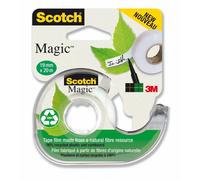 Ruban adhésif invisible Scotch Magic 900 19 mm x 20 m avec dévidoir
