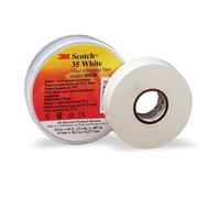 RUBAN ADHÉSIF ISOLANT ELECTRIQUE SCOTCH 35 WHITE 3M LOT DE 2