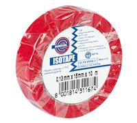 Ruban adhésif ISOTAPE électricien rouge - EUROCEL - 0150S3148