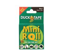 Duck Tape - Mini Rouleau Noir - Le ruban adhésif de réparation original, étanche et à haute résistance, 25 mm x 10 m