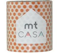 Ruban adhésif - MT CASA - Pois orange - 5 cm x 10 m